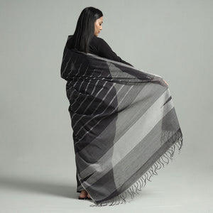 Black - Godavari Jamdani Cotton Handspun Handloom Saree