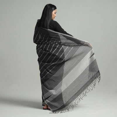 Black - Godavari Jamdani Cotton Handspun Handloom Saree