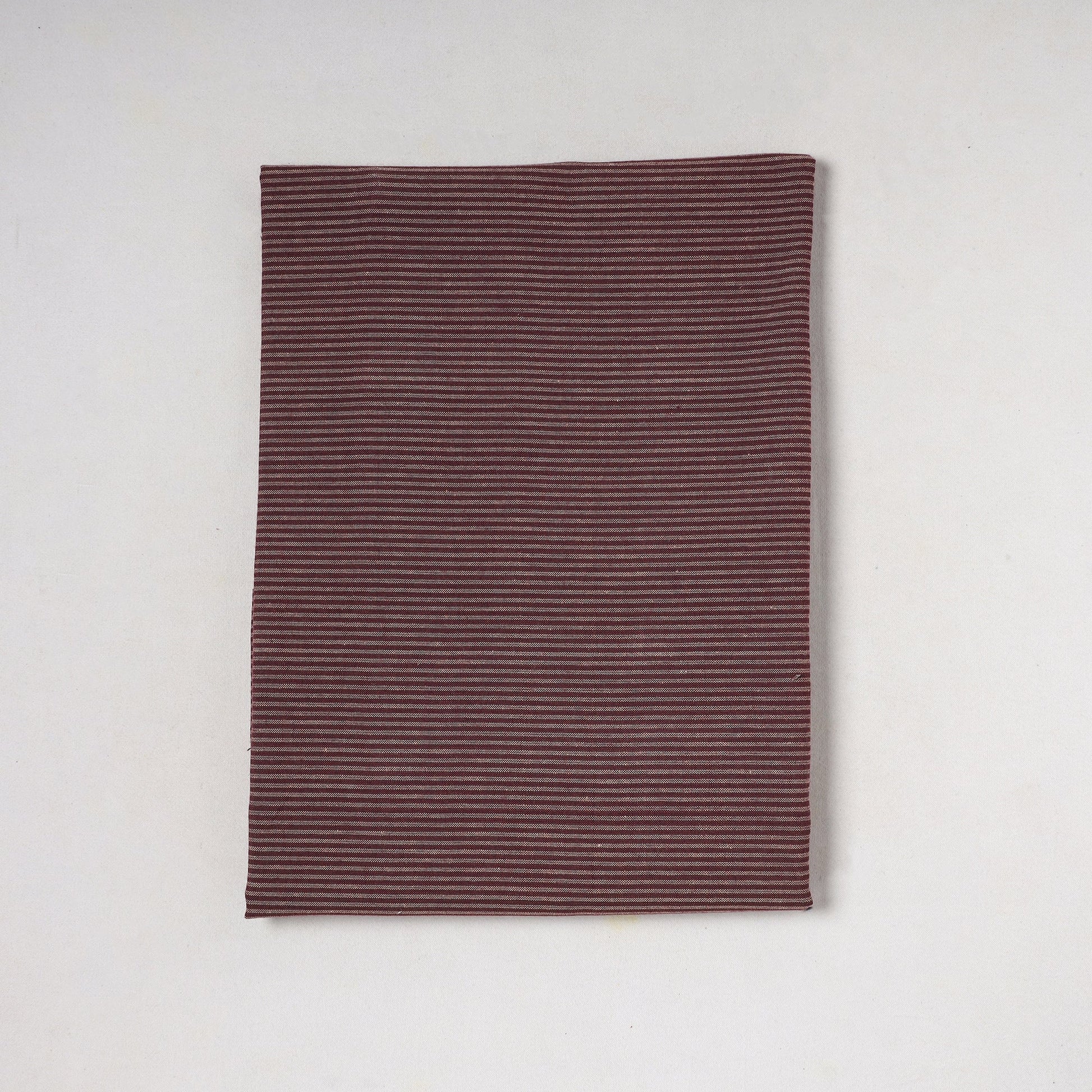 Brown - Jhiri Pure Handloom Cotton Precut Fabric (0.8 meter) 65