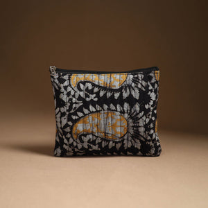Black - Handmade Cotton Utility Pouch Set 04
