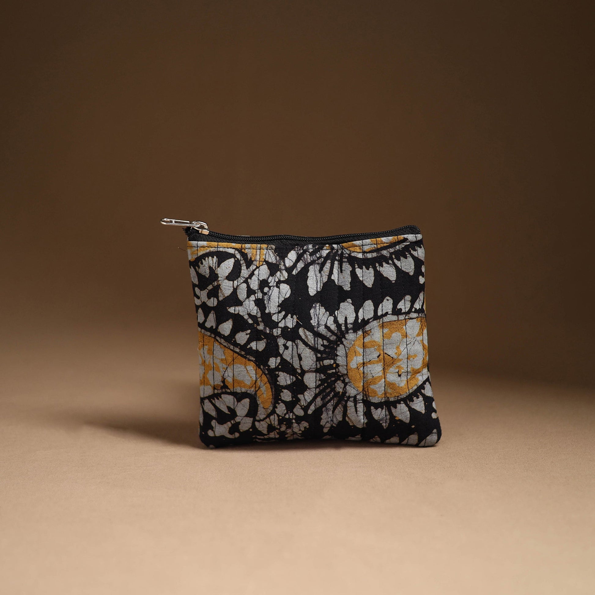 Black - Handmade Cotton Utility Pouch Set 04