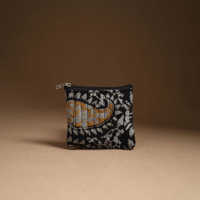 Black - Handmade Cotton Utility Pouch Set 04