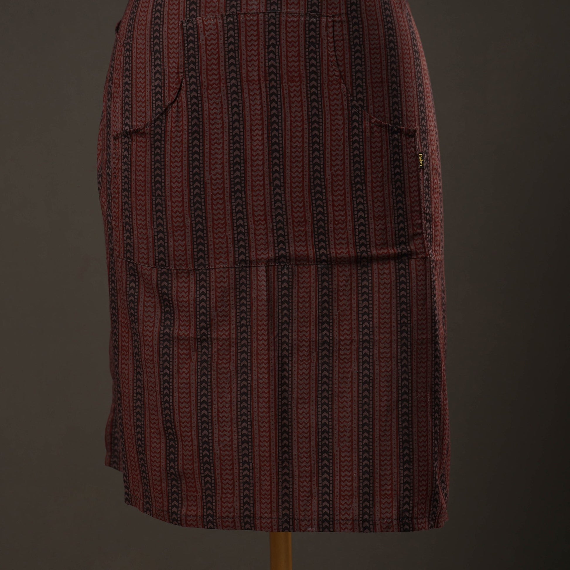 Bagh Block Printed Cotton Apron with Pocket 44