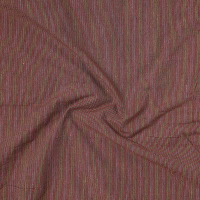 Brown - Jhiri Pure Handloom Cotton Precut Fabric (1.3 meter) 66