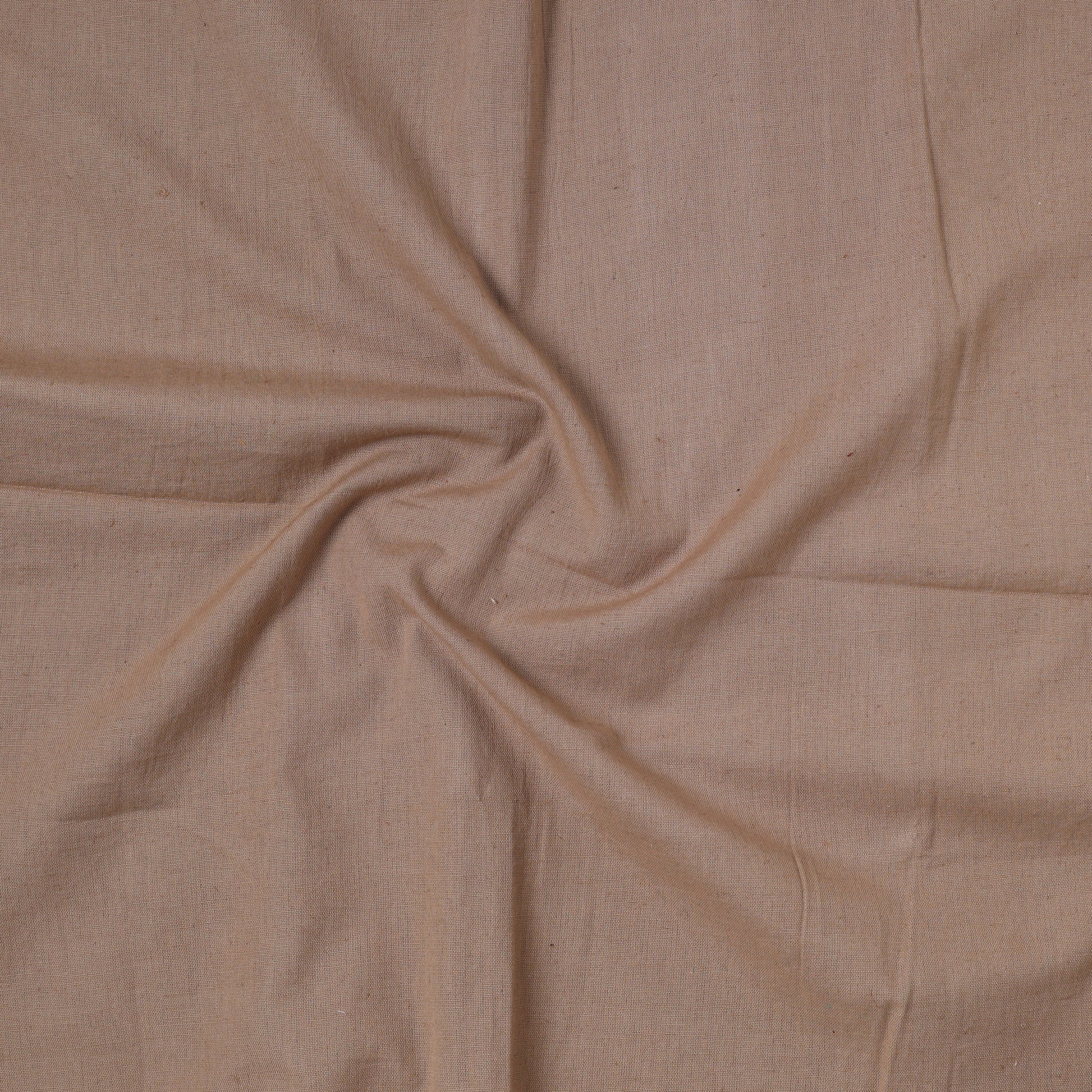 Brown - Jhiri Pure Handloom Cotton Precut Fabric (1 meter) 68