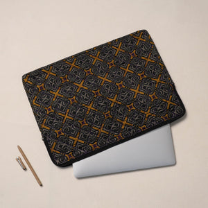 Black - Handcrafted Quilted Laptop Sleeve (11 x 16 in) 08