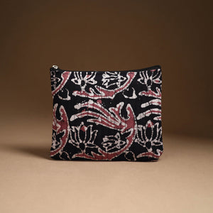 Black - Handmade Cotton Utility Pouch Set 06