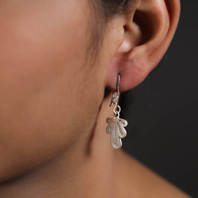 Authentic Kalinga Filigree Floral Sterling Silver Earrings 15