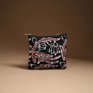 Black - Handmade Cotton Utility Pouch Set 06