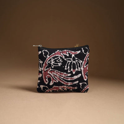 Black - Handmade Cotton Utility Pouch Set 06