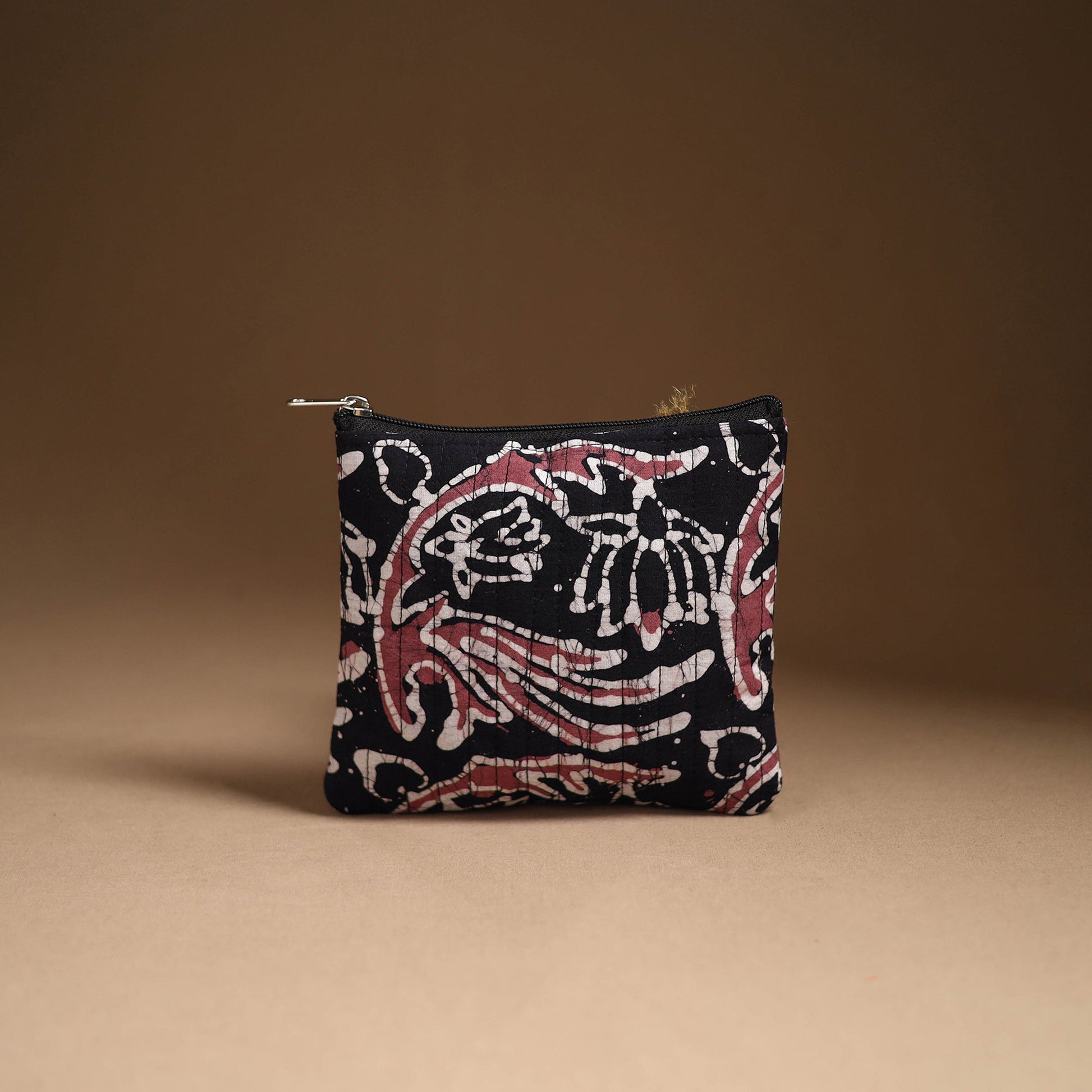 Black - Handmade Cotton Utility Pouch Set 06