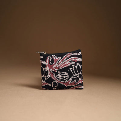 Black - Handmade Cotton Utility Pouch Set 06
