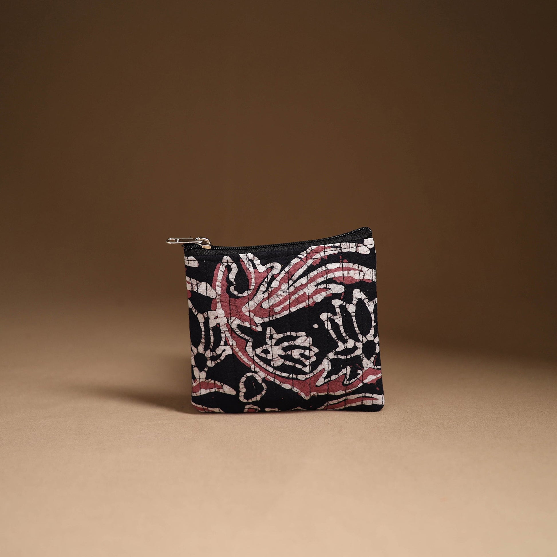 Black - Handmade Cotton Utility Pouch Set 06
