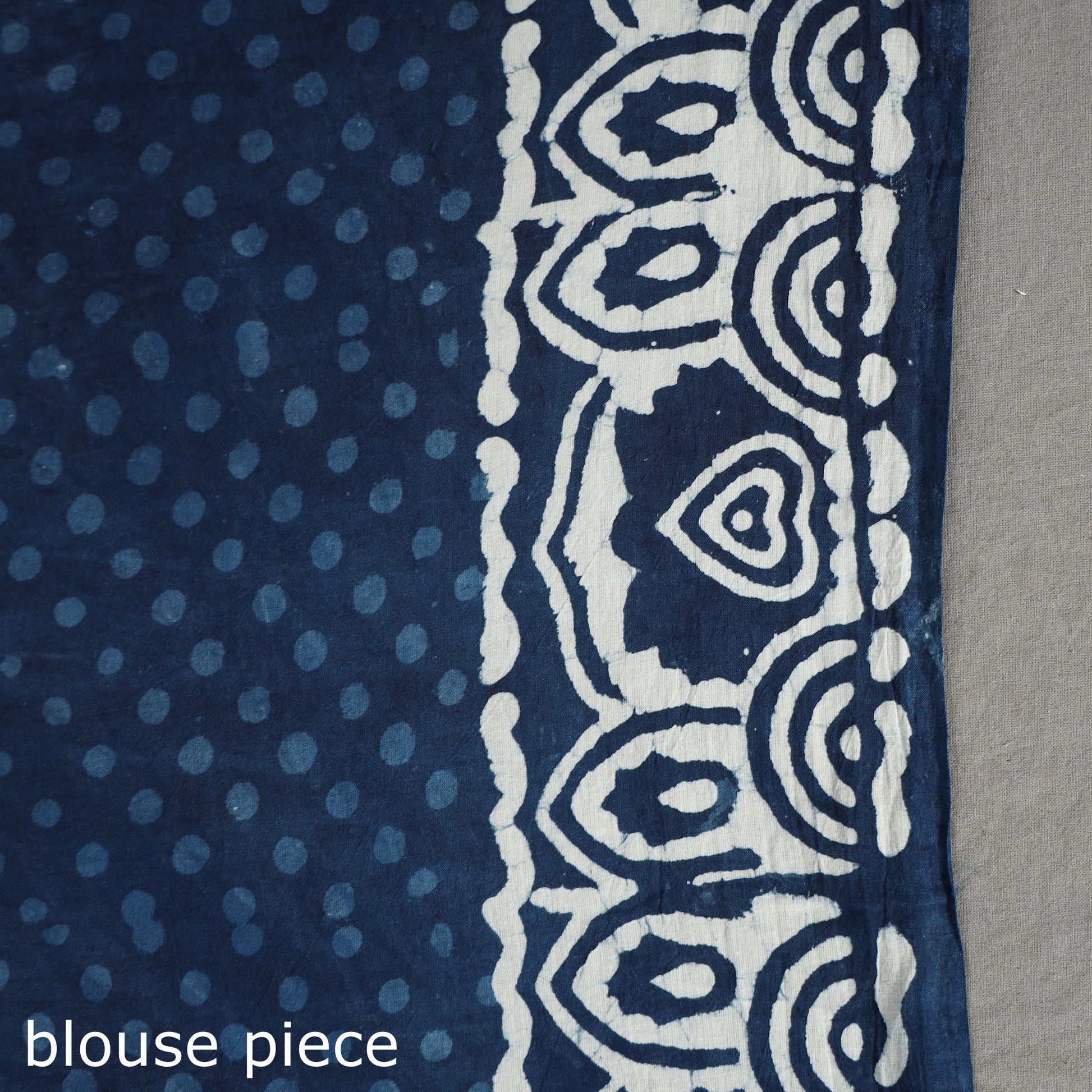Blue - Bagru Hand Block Printed Mul Cotton Natural Dyed Saree 14