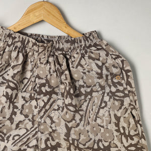 Brown - Block Print Cotton Unisex Bagru Shorts/Boxer 15