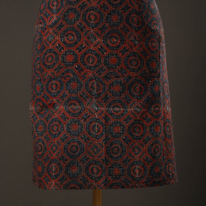 Ajrakh Block Printed Cotton Apron with Pocket 47