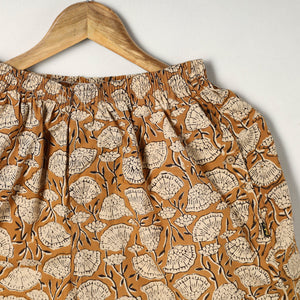 Brown - Block Print Cotton Unisex Bagru Shorts/Boxer 14