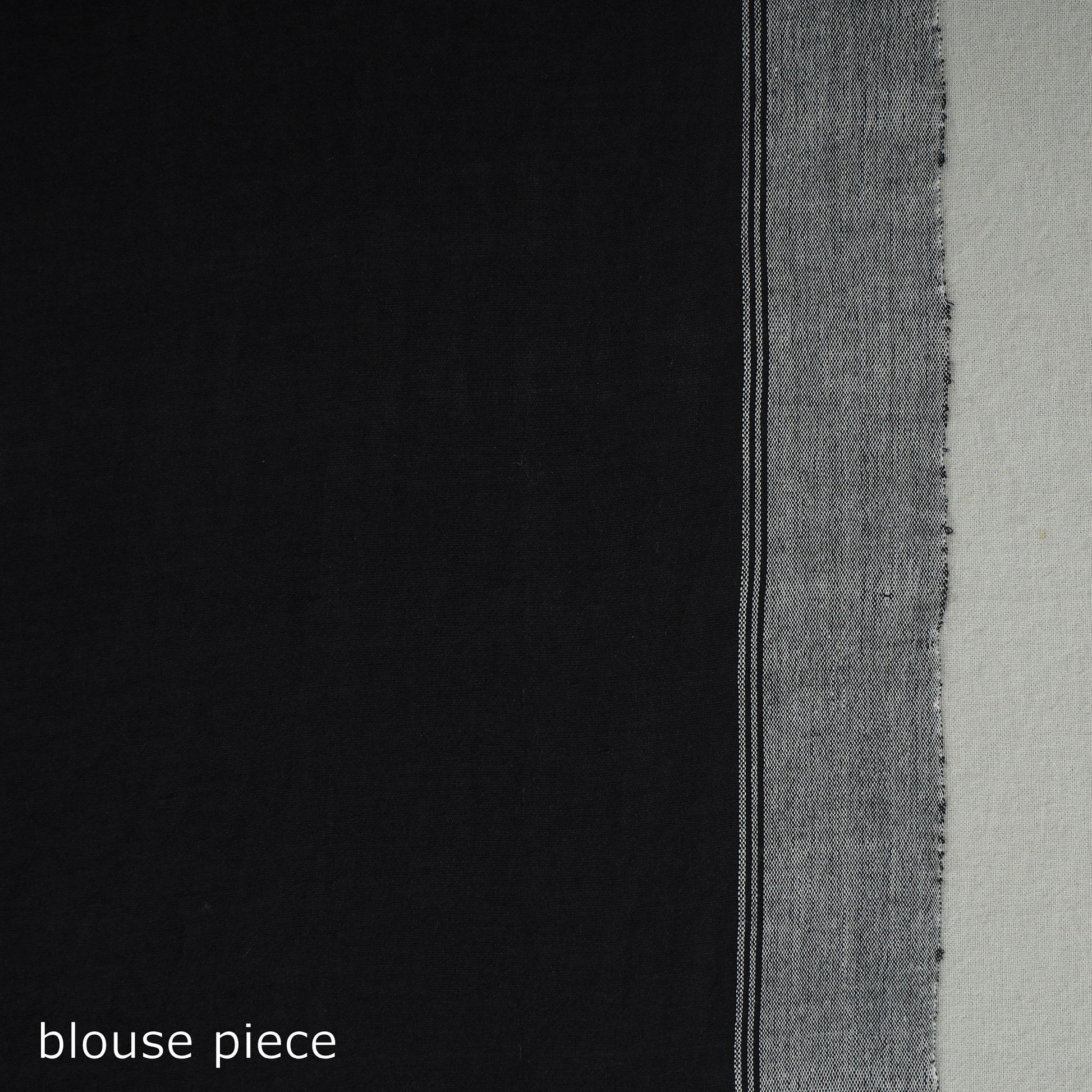 Black - Handloom Cotton Phulia Jamdani Saree with Tassels 13