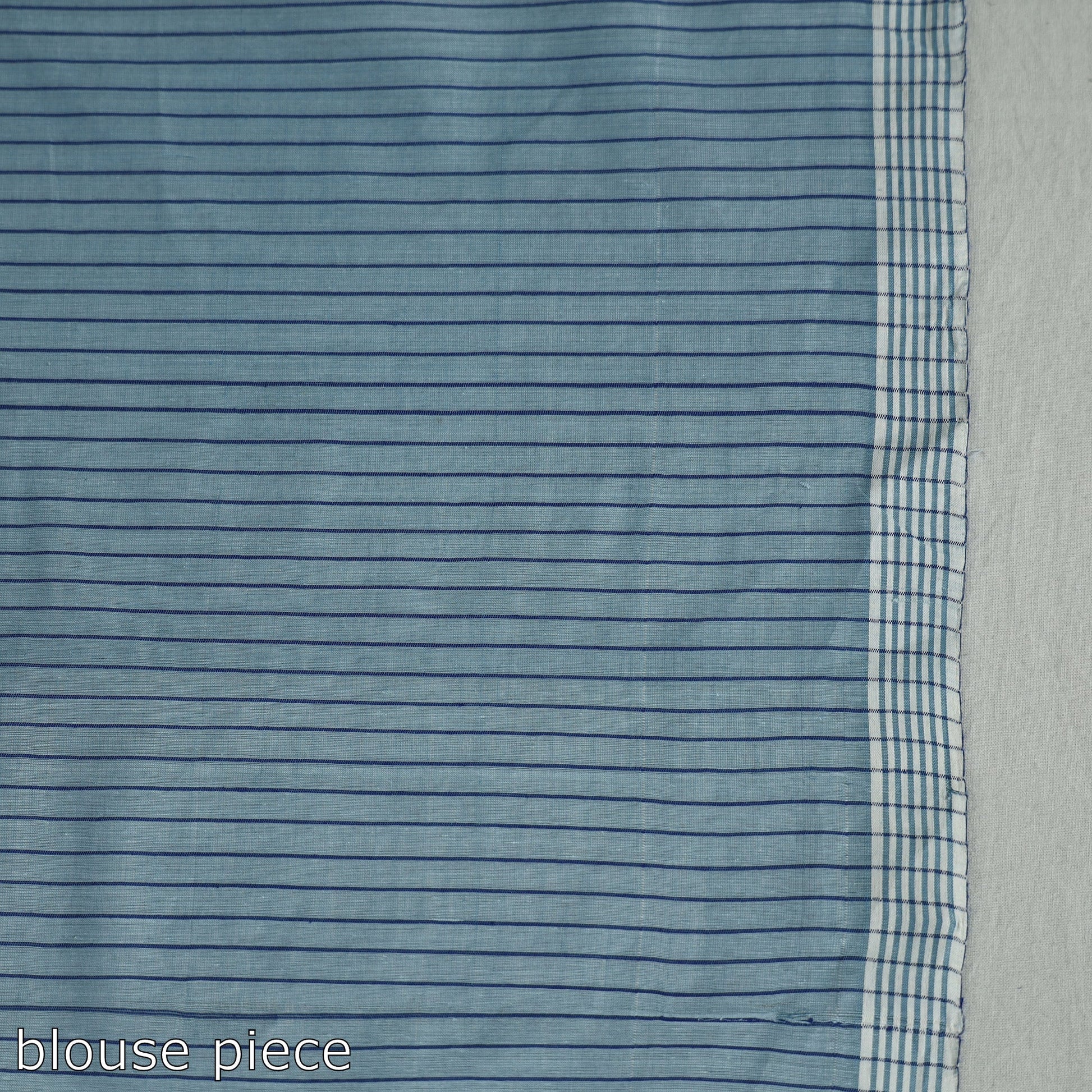 Blue - Godavari Vine Jamdani Cotton Handspun Handloom Saree