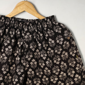 Black - Block Print Cotton Unisex Bagru Shorts/Boxer 11