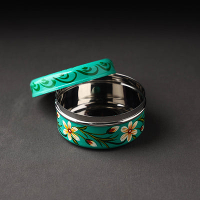 Banaras Handpainted Stainless Steel Multi Utility Container