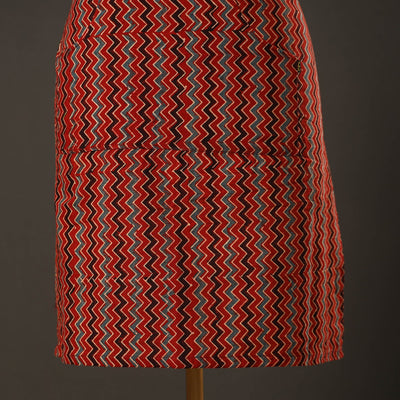Ajrakh Block Printed Cotton Apron with Pocket 51