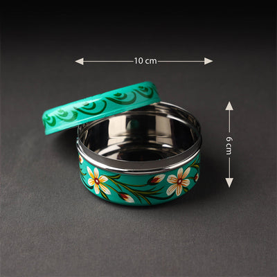 Banaras Handpainted Stainless Steel Multi Utility Container