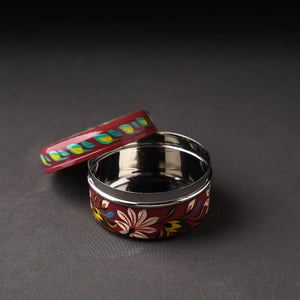 Banaras Handpainted Stainless Steel Multi Utility Container