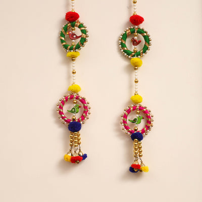 Handmade Bead Work Wall Hanging (set of 2) 08