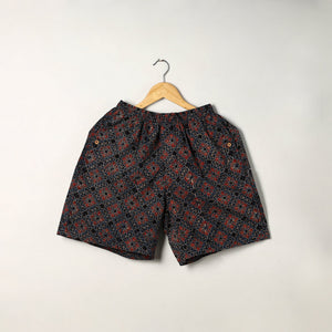 Ajrakh Block Printed Cotton Unisex Boxer/Shorts