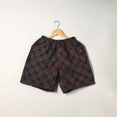 Ajrakh Block Printed Cotton Unisex Boxer/Shorts