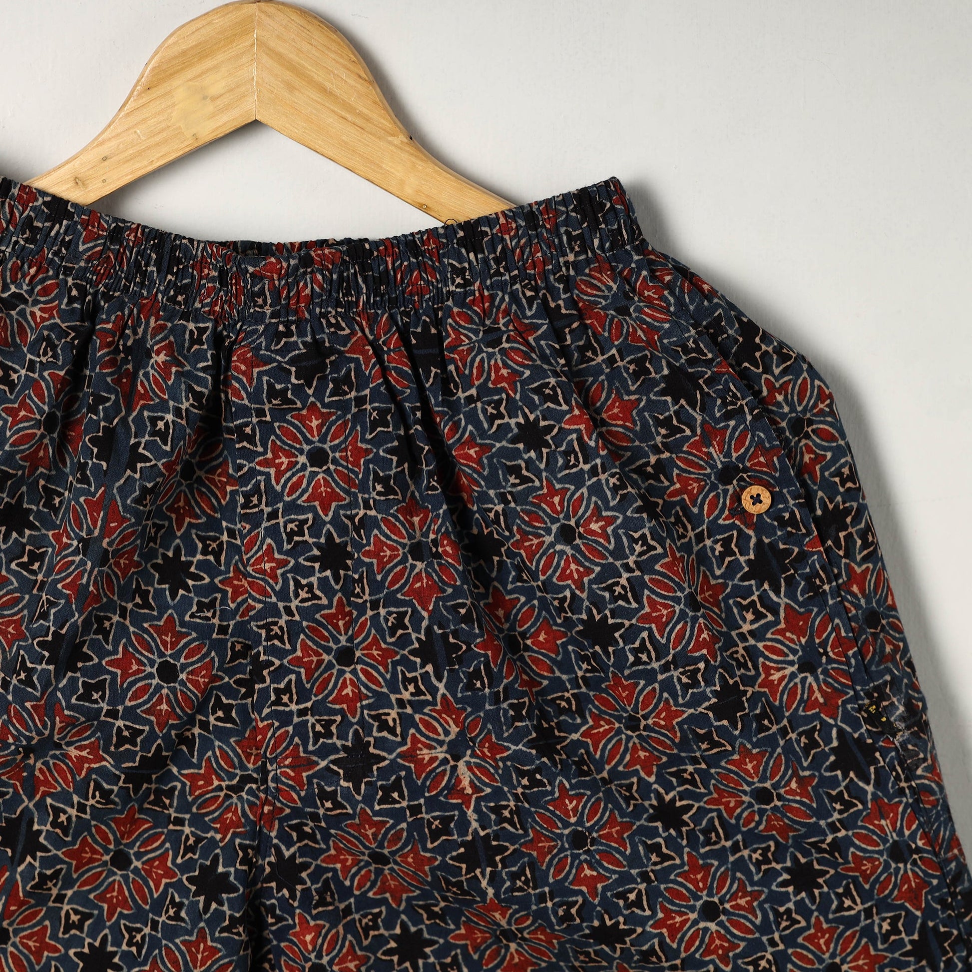 Ajrakh Block Printed Cotton Unisex Boxer/Shorts