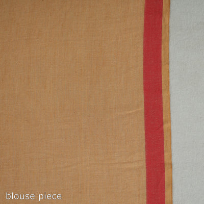 Brown - Handloom Cotton Phulia Jamdani Saree with Tassels 17