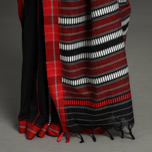 Black - Begampuri Handloom Cotton Saree