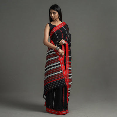 Black - Begampuri Handloom Cotton Saree