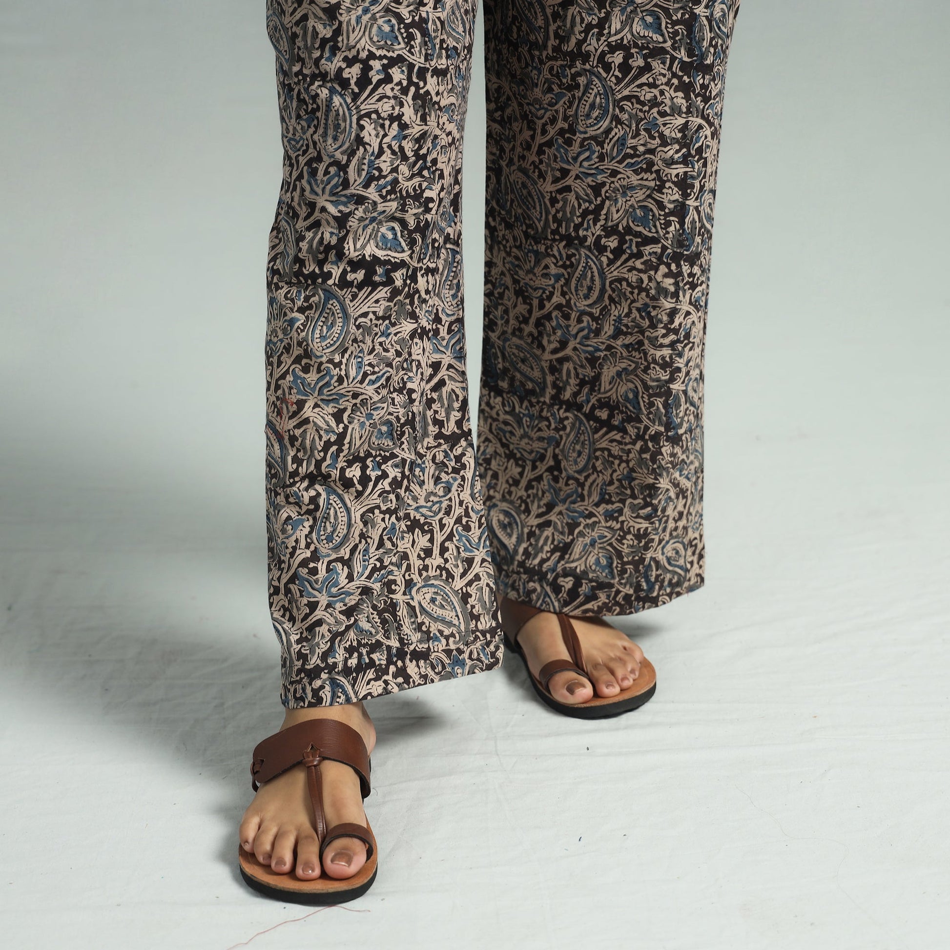 Black - Pedana Kalamkari Block Printed Cotton Co-Ord Set