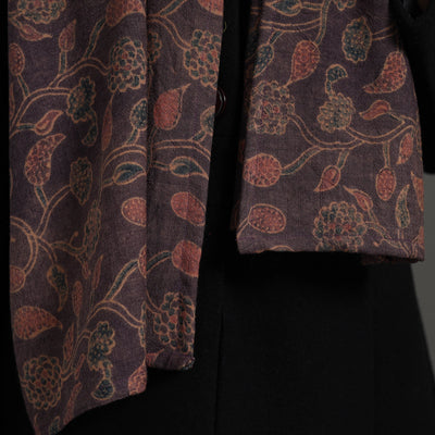 Brown - Handcrafted Patchwork Woollen Stole 06
