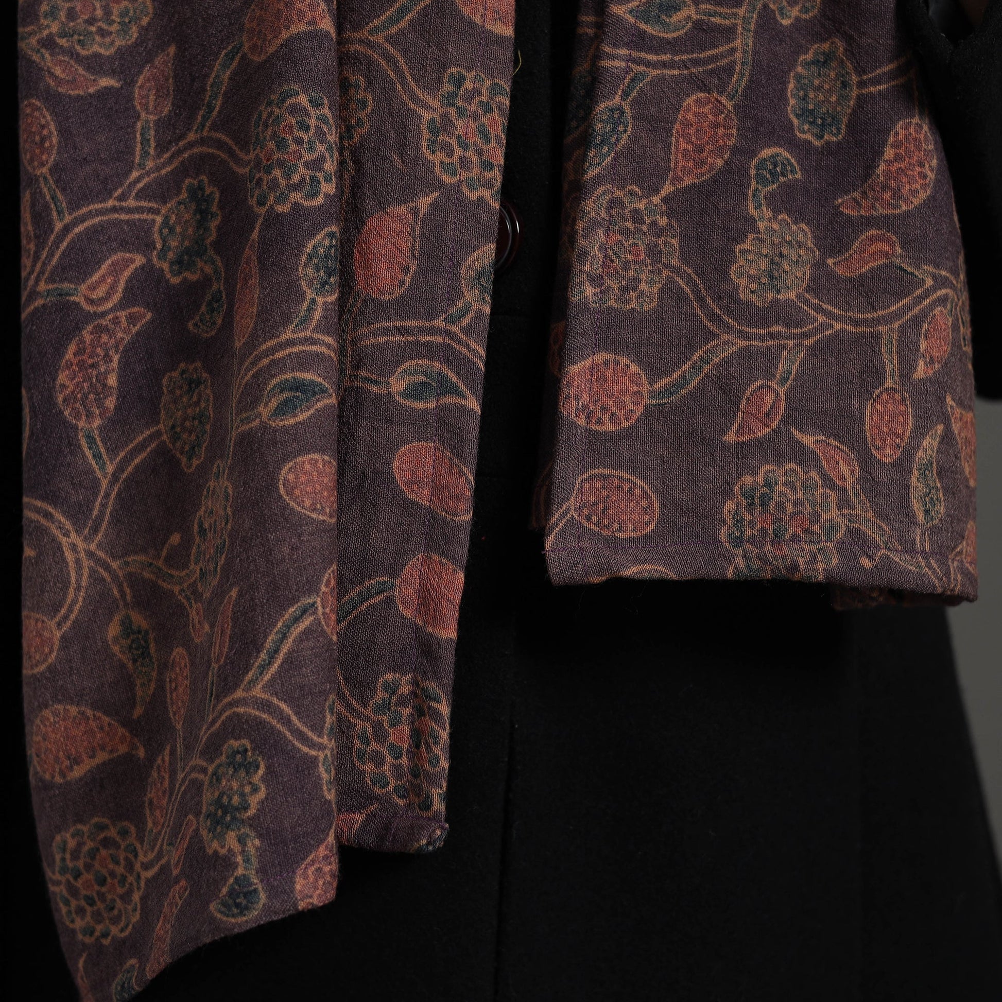 Brown - Handcrafted Patchwork Woollen Stole 06