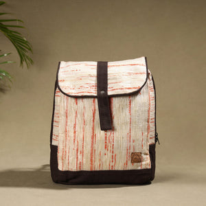 Beige - Upcycled Weave Handcrafted Mini Backpack