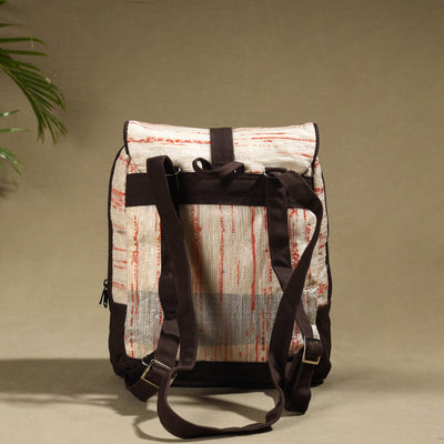 Beige - Upcycled Weave Handcrafted Mini Backpack