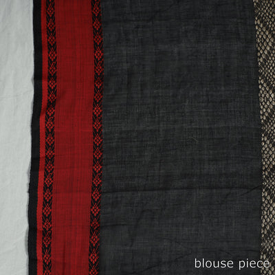 Black - Handloom Cotton Phulia Bengal Jamdani Saree