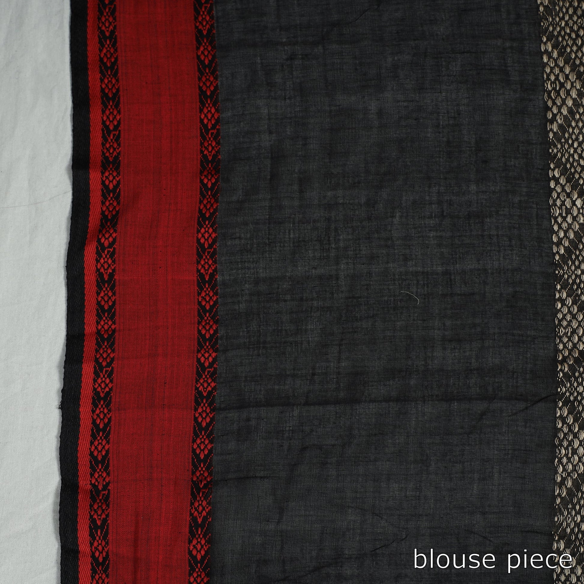 Black - Handloom Cotton Phulia Bengal Jamdani Saree
