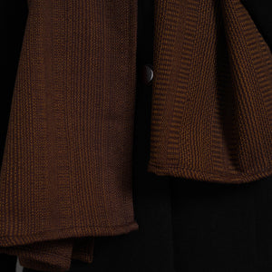 Brown - Handcrafted Patchwork Woollen Stole 12