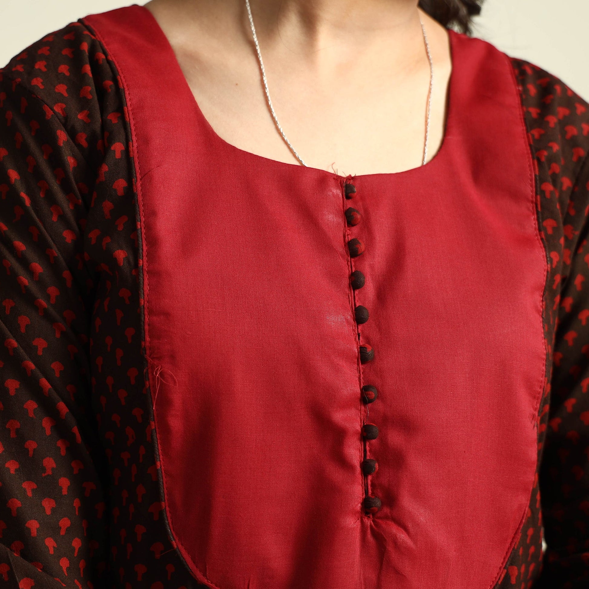 Black - Bagh Block Printed Cotton Kurta with Palazzo Set