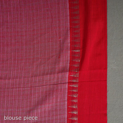 Narayanpet Zari Temple Dobby Cotton Handloom Saree 24