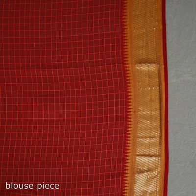 Checks Zari Dobby Cotton Handloom Saree 26