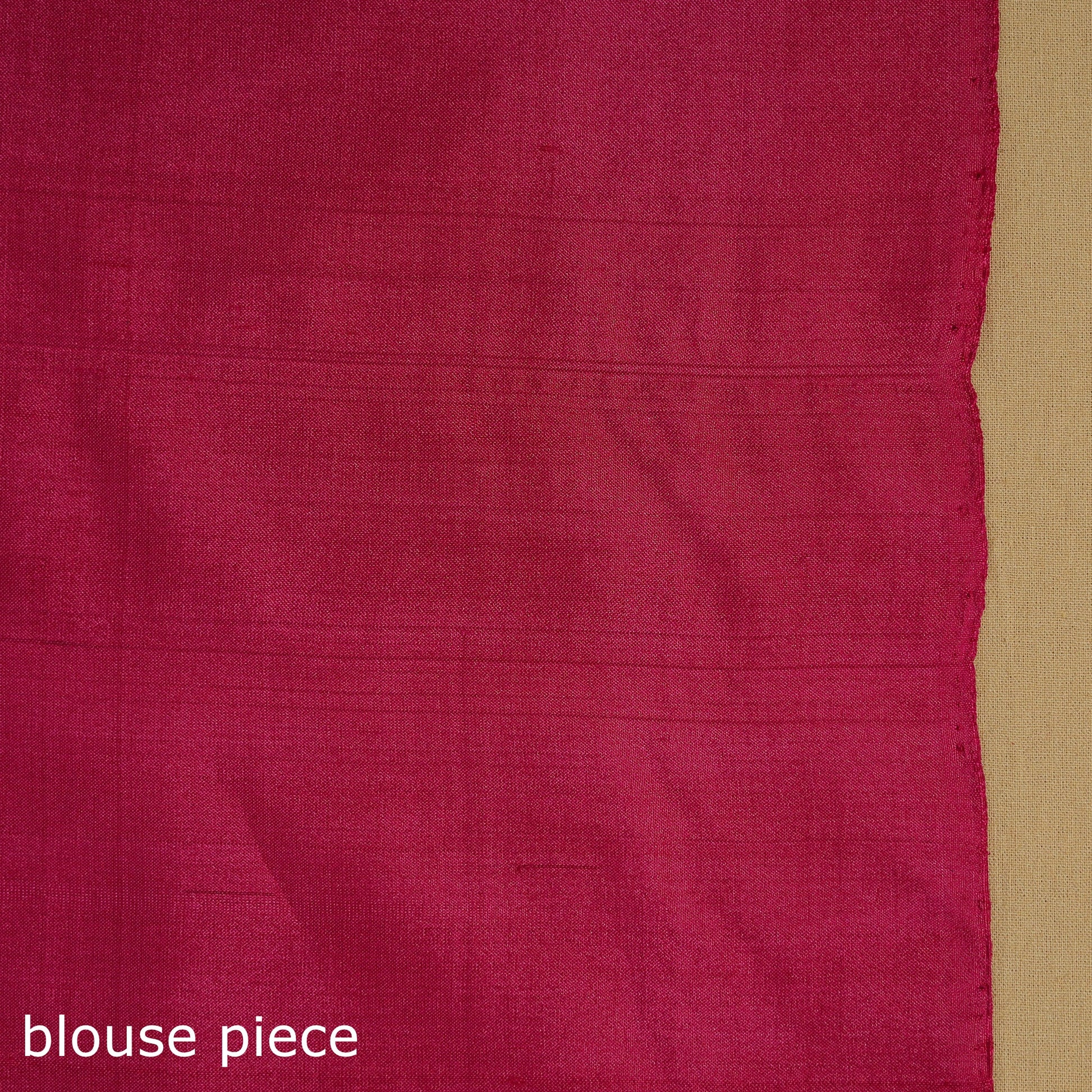 Black - Handspun Handloom Tussar Silk Pochampally Ikat Saree 01