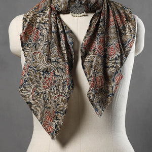 Block Printed Chanderi Silk Pendant Necklace Scarf 13