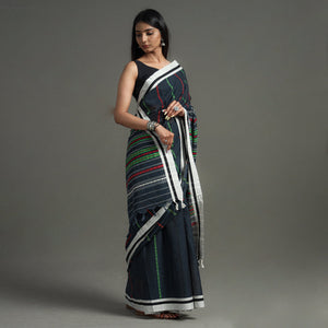 Black - Begampuri Handloom Cotton Saree