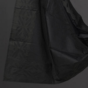 Black - 3pc Cut Work Cotton Barmer Applique Dress Material 02